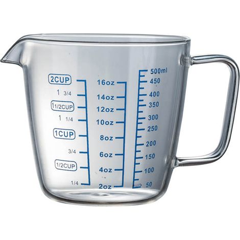 Verre À Mesurer - Verre Borosilicate Résistant À La Chaleur - Pour Four Micro-Ondes Réfrigérateur Congélateur Lave-vaisselle - 250 ml Ou 500 ml (1/5)