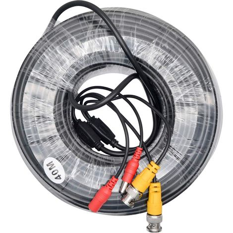 Câble d'extension BNC DC pour caméra de vidéosurveillance DVR 5 à 100 m (1/5)