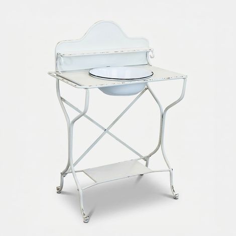 Lavabo de baño de hierro estilo industrial Gilles (1/5)