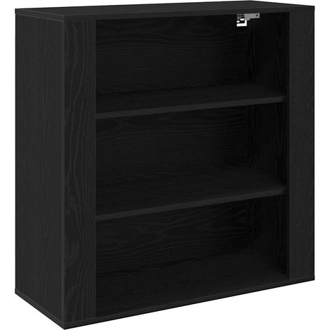 Maison Exclusive - Armadietto a muro Rovere Nero 80 x 33 x 80 cm Legno multistrato