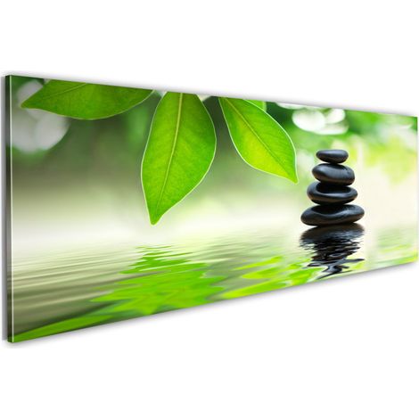 Tableau Imprimé "Nature & Zen" 40 x 120 cm (1/2)