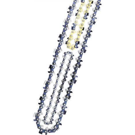 Guide et chaîne pour tronçonneuse,Lot de 2 chaînes de tronçonneuse Faible Rebond 3/8"LP 39 maillons pour tronçonneuse (10pouces)Lame à 19 sections——Segment à angle droit électrolytique (1/4)