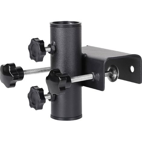 Dailygoody，Soporte para sombrilla，Barandilla de balcón，Soporte estable para sombrilla de balcón，Soporte metálico para sombrilla，Ajustable (1/5)