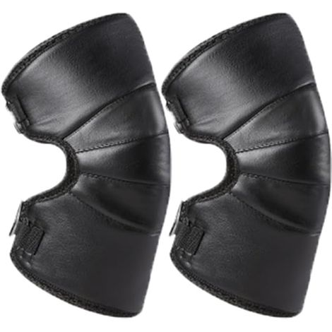 Genouillères pour Moto Épaissi Chaud, Genouillères Épaissi Chaud PU Imperméable Coupe-Vent pour Genouillère Moto pour Conduite Vélo, Moto, Snowboard, Sports D’Hiver Short (1/5)