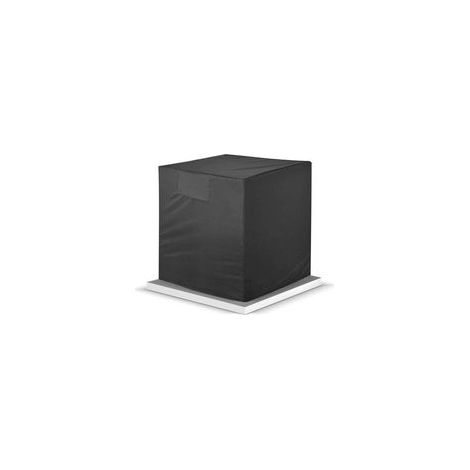 Couvercles de climatiseur central pour unités extérieures, couvercle étanche extérieur pour climatiseur Couvercle de climatiseur résistant à la poussière, noir avec évent (38 W x 38 P x 40 H) (1/5)