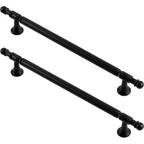 Lot de 2 poignées décoratives simples en alliage de métal pour armoire, tiroir, commode, etc (1/5)