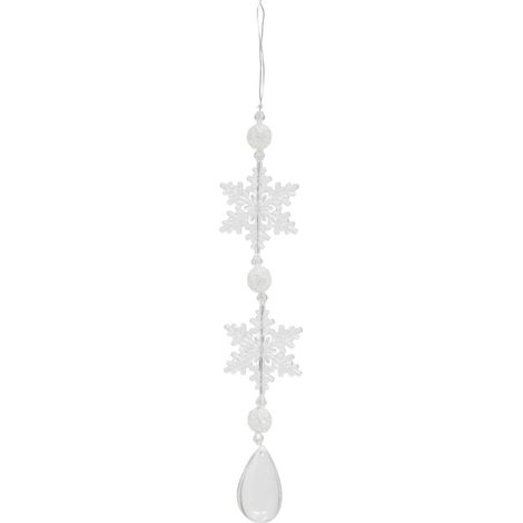 Baumschmuck Schneeflocken weiß 25cm - Atmosphera créateur d'intérieur
