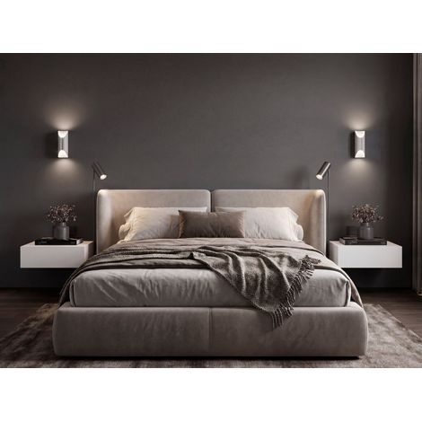 Custer Set de 2 Mesas de Noche Suspendidas para Dormitorio (1/4)