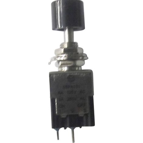 INTERRUPTEUR À PRESSION TRU COMPONENTS TC-PA101A1BK 1587790 250 V/AC 3 A 1 X ON/OFF À ACCROCHAGE 1 PC(S)