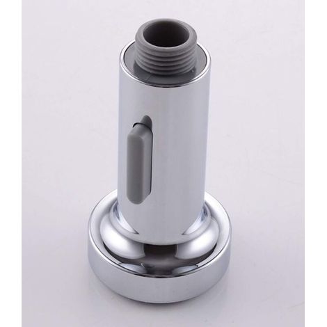 Douchette Robinet Mitigeur Evier Cuisine Press Down Pro Tête 2 Fonctions Jets Mitigeur Cuisine Douchette Universelle Accessoire Robinetterie(Argent) (1/4)
