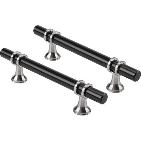 Lot de 6 Poignée de meuble Poignée de Meuble Cuisine Poignee argent -poignee de cuisine argent Poignee Tiroir en Alliage de zinc Entraxe 96mm (1/5)