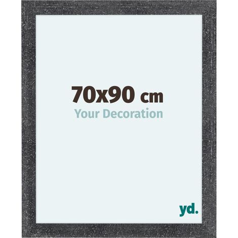 yd. - Cadre photo 70x90 - Gris Patine - MDF - Como (1/5)
