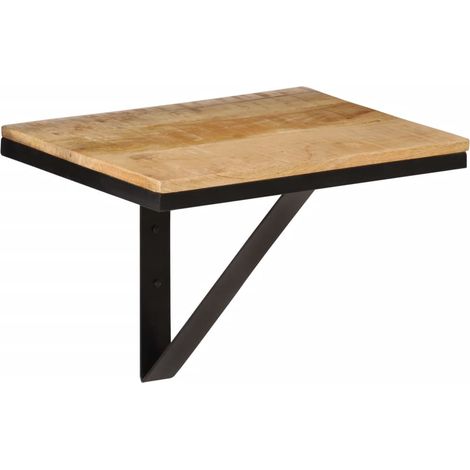 Mensola da Parete 40x30x32 cm in Legno Massello Mango e Ferro vidaXL (1/5)