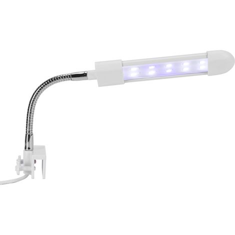 Lampe à pince pour aquarium avec lumière blanche et bleue, 50 Hz (1/5)