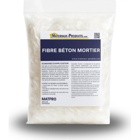 Fibre béton mortier - 900 g Blanc - MATPRO