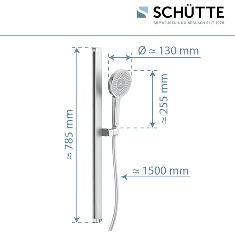 Schütte KARIBIK Stangenbrause-Set, Handbrause oval (1/5)
