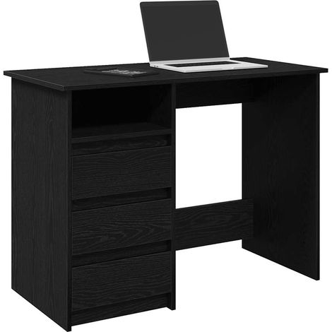 Schreibtisch Schwarz 102x50x75 cm Holzwerkstoff