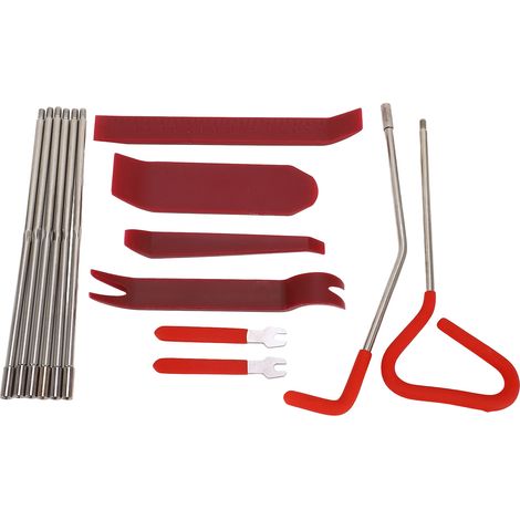 Kit de 16 outils de réparation auto pour démontage intérieur et clés véhicule