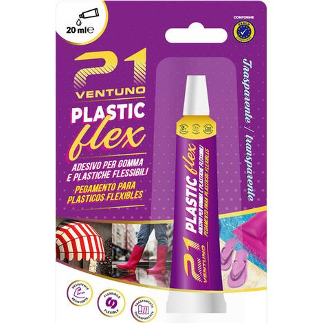 TUBETTO COLLA PLASTIC FLEX 21 PLASTICA FLESSIBILE TUBETTO 20 mg OFFERTA (1/2)