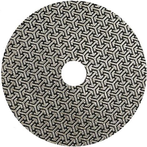 Feuille de papier abrasif diamant galvanisé, grain 100, 75 mm, dos auto-agrippant pour métal, verre, porcelaine, céramique, polissage et coupe à la main (1 pièce) (1/5)