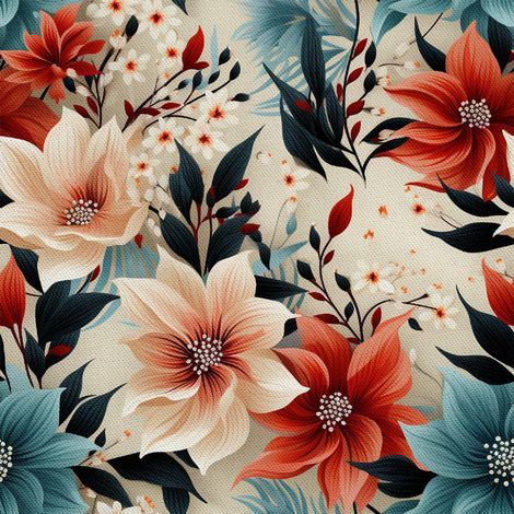 Tela decorativa para exteriores Oxford - Motivo floral I DX5159 (1/5)