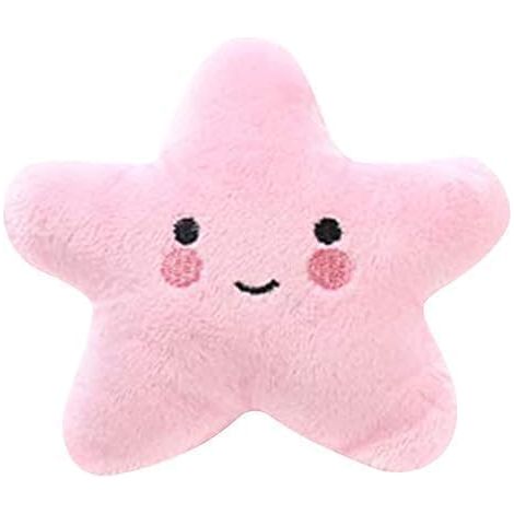 Jouet couineur pour chien en forme d'étoile de mer Rose facile à saisir – Idéal pour les chiots et les chiens adultes (1/5)