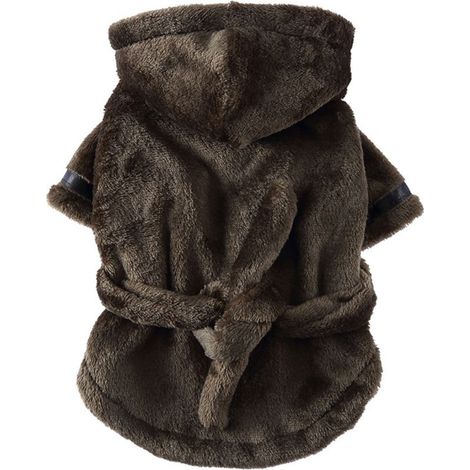 Peignoir pour chiot, peignoir éponge pour chien avec capuche et ceinture, facile à enfiler, vert armée YP01B (1/4)