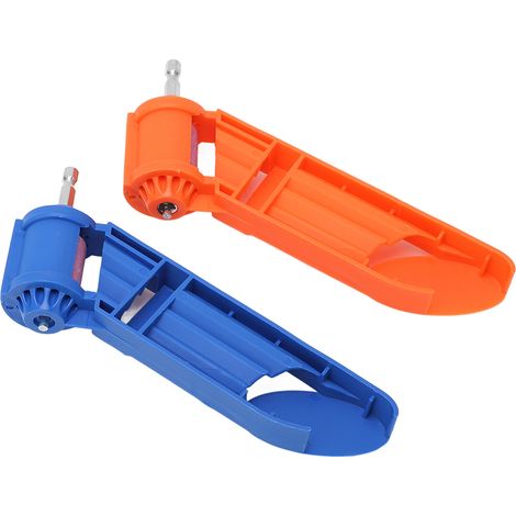 2PCS Pierre à Aiguiser en Corindon pour Affûteur de Forets - Outil de Polissage et Affûtage Portable (1/5)
