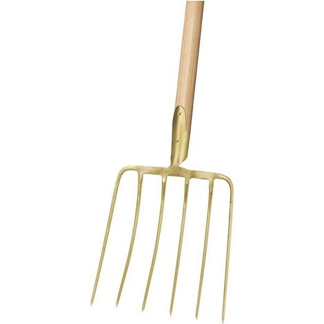 Horquilla 6 Dientes Mango Madera 130 Cm