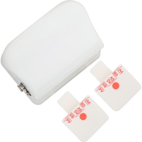 Manueller Multifunktions-Locher mit 26 Löchern für A4/B5/A5-Papier – Bürowerkzeug (Weiß)