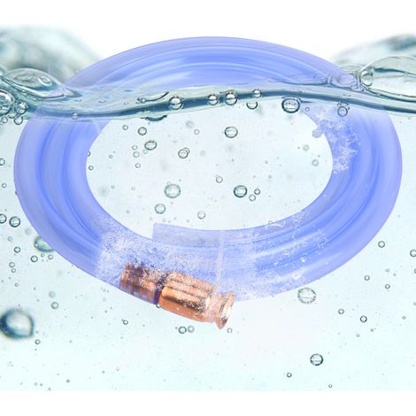 Tuyau de siphon à secouer pour carburant, essence et eau, auto-amorçant, antistatique, transparent, en PVC, 1,8 m x 1,3 cm (13 mm) (1/5)