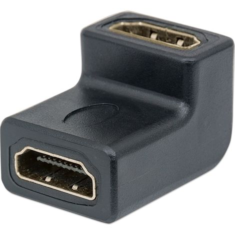 MANHATTAN Adattatore HDMI A Femmina / A Femmina Angolato Nero (1/5)