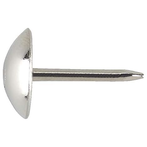 Lot de 500 clous en acier plaqué nickel 15 mm avec tête de 9 mm
