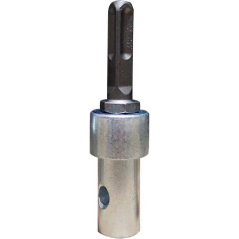 Excellent adaptateur de tarière de terre, tarière professionnelle, adaptateur de maçonnerie en métal，Adaptateur carré à quatre trous pour marteau électrique (1/4)