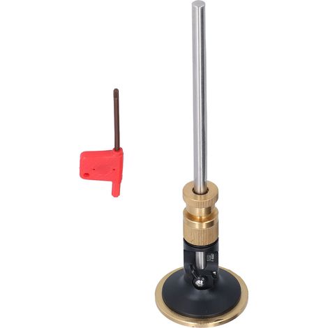Marqueur à tracer roue en acier inoxydable, tige pour menuiserie, scriber à réglage fin avec mini clé (1/5)