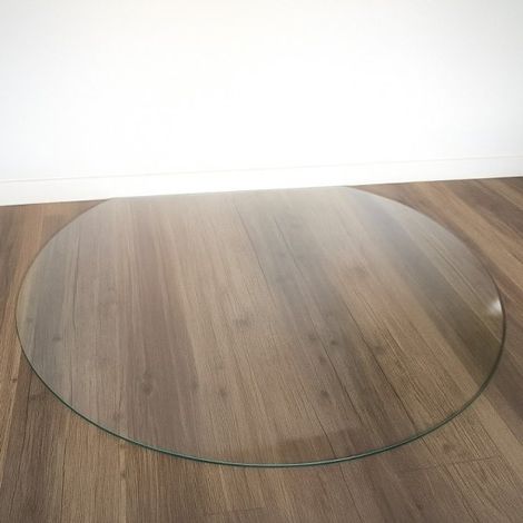Plaque de sol rond coupé verre 900x1000 R500 (1/2)