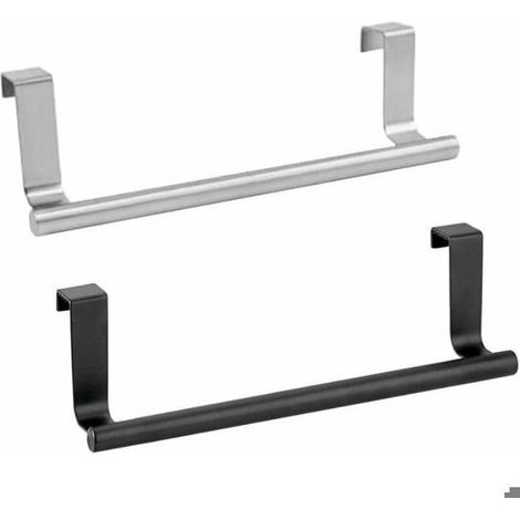 Porte Serviette Cuisine 2 Pièces Porte Torchons Porte Armoire Accrocher Porte-Serviette sans Percer Porte-Torchon à Suspen (1/4)