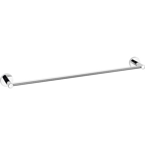 porte-serviettes 1 barre fixe large, adhésif, chromé, design chic, inoxydable, 85 mm x 630 mm x 50 mm 40473-00000-00 arrondie (1/5)
