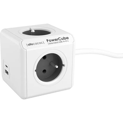 PowerCube USB A+C FR 1,5 m Verlängerungskabel