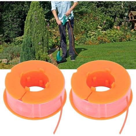 2pcs/vente pour bobines de tondeuse Bosch ART 30, ART 30FA, PRT 30, PRT 30FA, orange. (1/5)