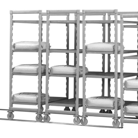 Étagère 4ét. à claire voie - 60 x 108 x 179cm - Cambro