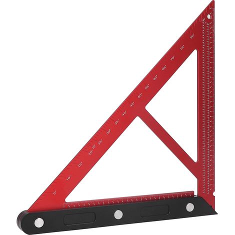 Dreieck-Zeichenlineal für Holzbearbeitung, klare Skala, präzises Schreiner-Dreieck-Zeichenlineal für Dekorationszwecke (1/5)