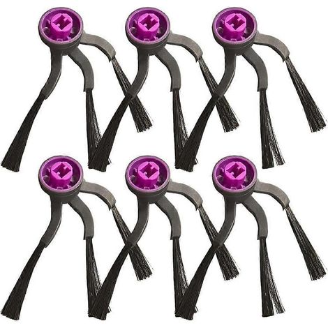 Brosse pour aspirateur Side Brosses pour Midea V16 / Eureka J15 Evo Ultra Self – Emptying Robot Aspirateur Edge Nylon Brosses 6PCS (1/5)