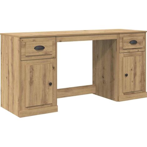 Schreibtisch mit Schrank Artisan-Eiche 154,5 x 50 x 75 cm vidaXL