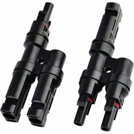 MC4 Branch Connectors for Solar Panels - T/Y Connector for Cable Distribution (1/4)
