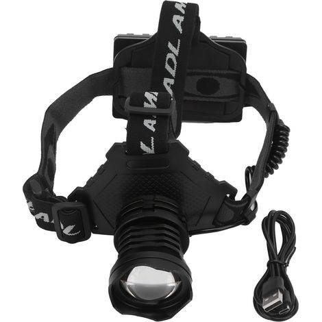 Lampe frontale rechargeable pour pêche, casque LED étanche pour camping, cyclisme et travaux nocturnes (1/5)