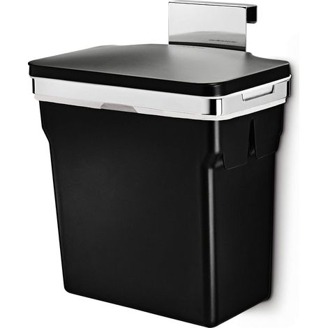 poubelle de placard, sous evier, poubelle de cuisine, cadre en acier ultra-robuste, 10 litres (1/5)