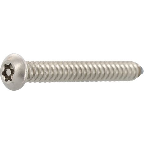 Sicherheitsschraube LKO 3.5x13 Blechschraube TX10 und PIN - Edelstahl A2 (1/4)