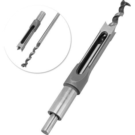 1pc Fraise à Mortaiser 16mm pour Travail du Bois, Outil de Menuiserie DIY avec Trou Carré (1/5)