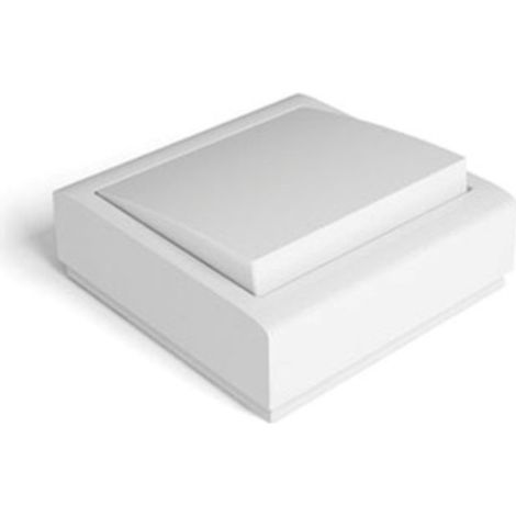 Pulsador luz superficie famatel blanco